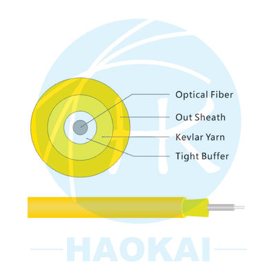 LSZH / PVC FTTH Kabel wewnętrzny 1000m 2000m GJFJBV Kabel światłowodowy