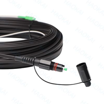 SC APC FTTA Kabel światłowodowy 5,0 mm G657A2 LSZH 5M Czarny przewód patch