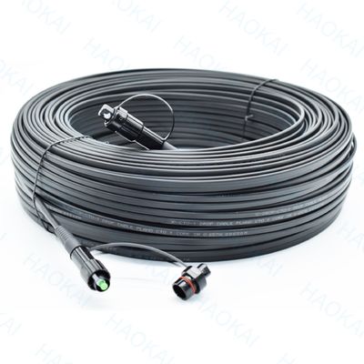 SC APC FTTA Kabel światłowodowy 5,0 mm G657A2 LSZH 5M Czarny przewód patch