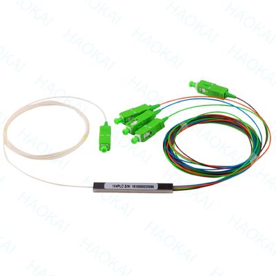 FTTx Systems SC UPC PLC Fiber Optic Splitter 1x2 Mini Steel Tube