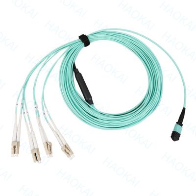Jednorazowy przejście Sc Włóknooptyczne Patch Cord 12 rdzeni Duplex OS2