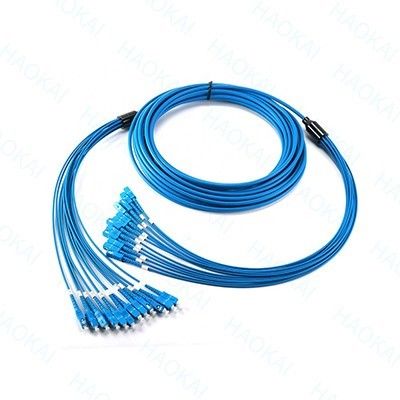 Armoured Duplex Fiber Optic Patch Cable Lc Patch Cord Ostrzegawczy ognia