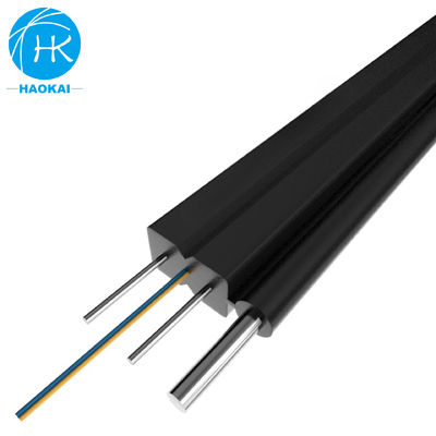 Wnętrze FTTH Drop Cable 2core 4core FRP Steel Wire FTTH Fiber To The Home