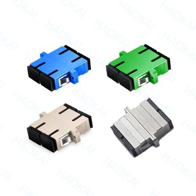 PVC Duplex SC APC UPC Adapter 1260nm - 1650nm Długość fali dla telekomunikacji