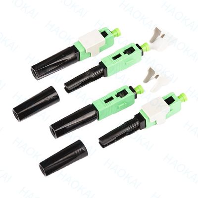 0.3db 60mm SC APC Szybki złącze SM FTTH Fast Fiber Optic Connector