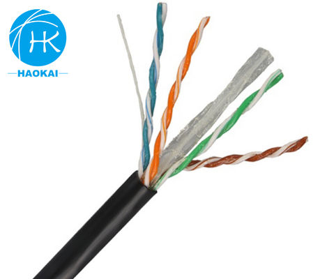 Solid Bare Copper Indoor LAN Cable UTP CAT6 Customized 4pair 23awg 0,57mm 250MHz