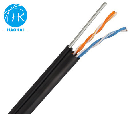 Zewnętrzne 2 pary kabli LAN UTP CAT5E z Messengerem 4pr 24awg