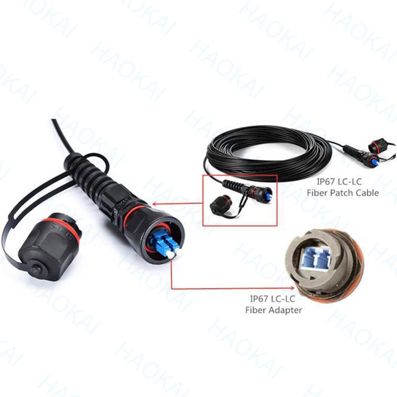Mini IP SC APC OptiTap LC UPC FTTH Drop Cable Assembly Wodaodporny złącze
