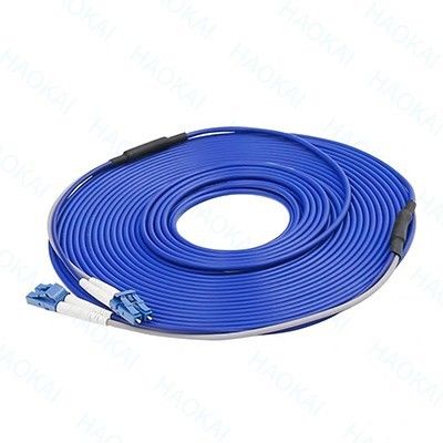 Armoured Duplex Fiber Optic Patch Cable Lc Patch Cord Ostrzegawczy ognia