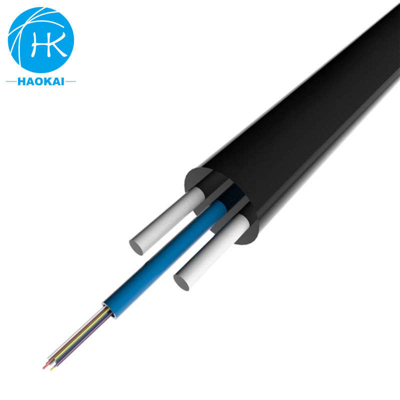 1 rdzeń FRP płaski kabel FTTH 1 - 12 włókien GYFXTY GYFXTBY kabel samonośny