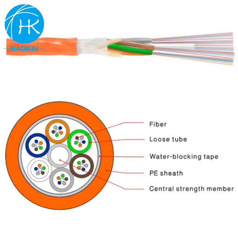 FRP Kabel powietrzny 12core 48core 96core 144core 288core Kabel mikrofabryczny